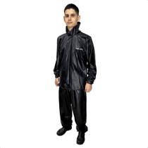 Conjunto Capa de Chuva Motoqueiro Tamanho M PVC 0,28mm Pop Gola Masculino - Pioneira 2510-PRE-M Conjunto Capa de Chuva Motoqueiro Tamanho M PVC 0,28mm Pop Gola Masculino - Pioneira 2510-PRE-M