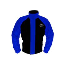 Conjunto Capa de Chuva Nave Nylon Impermeável Preto Azul