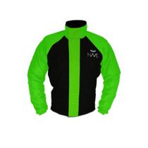 Conjunto Capa de Chuva Nave Nylon Impermeável Preto Verde