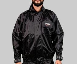 Conjunto Capa De Chuva Nylon Impermeável Delta Motoboy Conjunto Capa De Chuva Nylon Impermeável Delta Motoboy