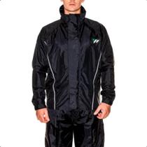 Conjunto Capa de Chuva Pantaneiro C/forro masculina GG Preta Conjunto Capa de Chuva Pantaneiro C/forro masculina GG Preta