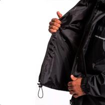 Conjunto Capa de Chuva Pantaneiro C/forro masculina M Preta