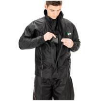 Conjunto Capa de Chuva Pantaneiro /forro masculina EX preta