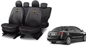 Conjunto Capa de Couro Sentra 01-15 Resistente a Sujeira e Rasgos