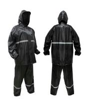 Conjunto Capa Para Chuva Impermeável Para Motociclistas Motoboy Faixa Refletiva