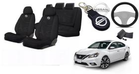 Conjunto Capas Conforto Sentra 20-24 + Volante + Chaveiro