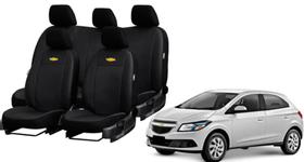 Conjunto Capas Couro Onix 2013-2017 Proteção Total Contra Rasgo e Líquidos