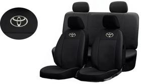Conjunto Capas de Couro Toyota Hilux 2024 + Capa de Volante + Chaveiro Toyota Conjunto Capas de Couro Toyota Hilux 2024 + Capa de Volante + Chaveiro Toyota