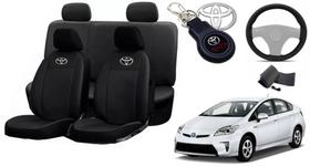 Conjunto Capas de Couro Toyota Prius 2015 + Capa de Volante + Chaveiro Toyota