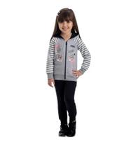 Conjunto Capuz Cool Fashion com Zíper For Girl Tam.3 Conjunto Capuz Cool Fashion com Zíper For Girl Tam.3