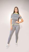 Conjunto Capuz Fitness Mescla com Verde Conjunto Capuz Fitness Mescla com Verde