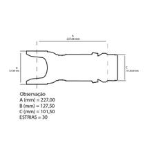 Conjunto cardan spl140 mbb 1620/volvo vm stahl imp. aplicaçã Conjunto cardan spl140 mbb 1620/volvo vm stahl imp. aplicaçã
