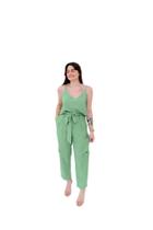 Conjunto Cargo Viscose/Poliamida, Terra Cota G e Verde Menta M