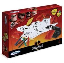 Conjunto Carimbo 6 Unidades + Giz De Cera Os Incríveis 1078 Xalingo - LC Conjunto Carimbo 6 Unidades + Giz De Cera Os Incríveis 1078 Xalingo - LC