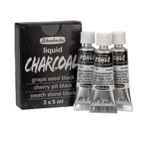 Conjunto Carvão Líquido Kohle Schmincke 5ml Conjunto Carvão Líquido Kohle Schmincke 5ml