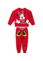 Conjunto casaco + calça vermelho minnie animê