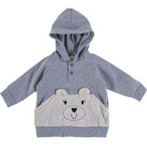 Conjunto Casaco com capuz e bolso pelúcia e calça molecotton infantil bebê Ralakids Conjunto Casaco com capuz e bolso pelúcia e calça molecotton infantil bebê Ralakids