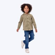 Conjunto Casaco com Capuz e Calça Jeans Infantil Menino Vigat 3024