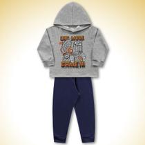 Conjunto Casaco Com Capuz Game e Calça Mescla Fakini Conjunto Casaco Com Capuz Game e Calça Mescla Fakini