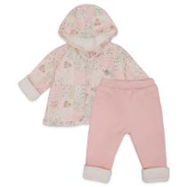 Conjunto Casaco e Calça Forrados Suedine, Plush Patchwork Mini Co.