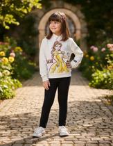 Conjunto Casaco e Leg Princesa Belle Bimbi Conjunto Casaco e Leg Princesa Belle Bimbi