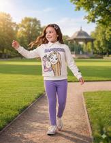 Conjunto Casaco e Leg Princesa Rapunzel Bimbi Conjunto Casaco e Leg Princesa Rapunzel Bimbi