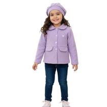 Conjunto Casaco Infantil Menina com Gorro Inverno Fofo - Conjunto Casaco Infantil Menina com Gorro Inverno Fofo -