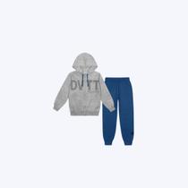 Conjunto Casaco Moletom Com Capuz E Calça Moletom Felpado Infantil Menino Divertto 17866 Marrom Conjunto Casaco Moletom Com Capuz E Calça Moletom Felpado Infantil Menino Divertto 17866 Marrom