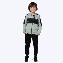 Conjunto Casaco Moletom E Calça Moletom Match Point Infantil Menino Banana Danger 53251 Verde