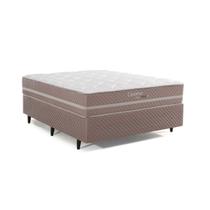 Conjunto Casal Box Sommier + Colchão Livorno 1,38x1,88 Molas Maxspring Herval