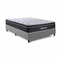 Conjunto Casal Box Sommier Conceito + Colchão Elegant Superpocket Ortobom 1,38x1,88