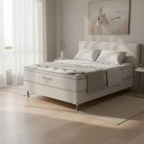 Conjunto Casal Colchão Freedom Espuma Viscoelástica Ortobom +Box Sommier Conceito 1,38x1,88 Conjunto Casal Colchão Freedom Espuma Viscoelástica Ortobom +Box Sommier Conceito 1,38x1,88
