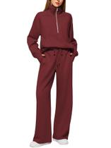 Conjunto Casly Lamiit de Lounge 2 Peças - Feminino - Vinho Tinto