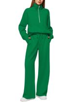 Conjunto Casly Lamiit Feminino - 2 Peças, Verde, Tamanho M - Inverno