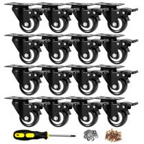 Conjunto Caster CLOATFET Heavy Duty de 2 polegadas com freio, 16 unidades