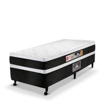 Conjunto Castor Black White D45 Air Double Face Solteiro 88x188x67cm Conjunto Castor Black White D45 Air Double Face Solteiro 88x188x67cm