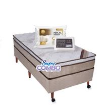 Conjunto Castor Revolution Híbrido Solteiro Americano 96x203x70cm - Super Combo Feito Pra Você! Conjunto Castor Revolution Híbrido Solteiro Americano 96x203x70cm - Super Combo Feito Pra Você!