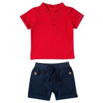 Conjunto Casual Infantil Verão Menino Bebê Tip Top Camiseta Gola Padre Short Esporte Fino 1085087 Conjunto Casual Infantil Verão Menino Bebê Tip Top Camiseta Gola Padre Short Esporte Fino 1085087
