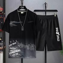 Conjunto Casual Masculino 2 Peças Verão - Camiseta e Agasalho para Ginástica
