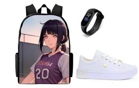 Conjunto Casual Masculino Lançamento Juvenil Mochila Tenis e Relogio Conjunto Casual Masculino Lançamento Juvenil Mochila Tenis e Relogio