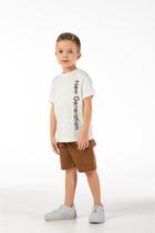 Conjunto Casual Menino Algodão com Bermuda Cargo