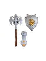 Conjunto Cavaleiro Dragão - Machado, Escudo e Luvas