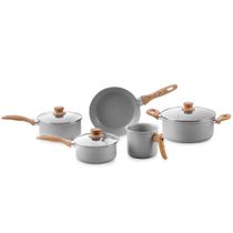 Conjunto Ceramic Life Easy Gris 5 Peças