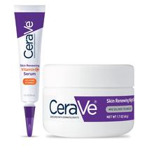 Conjunto CeraVe: Sérum Vitamina C 30ml + Creme Noturno