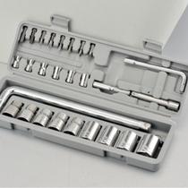 Conjunto Chave De Roda Soquetes Sextavados Titanium 27 Pçs