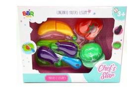Conjunto Chef's Star Frutas e Legumes - BBR Toys - UNICA