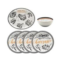 Conjunto Churrasco 06Pcs - Menu Do Churrasqueiro - AH41-6848 - OXFORD