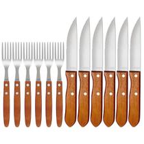 Conjunto Churrasco Garfo e Faca 12 Peças Mor Conjunto Churrasco Garfo e Faca 12 Peças Mor