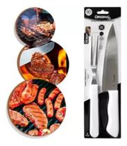 Conjunto Churrasco Kit Churrasco Faca E Garfo Line - Jjb Utilidades