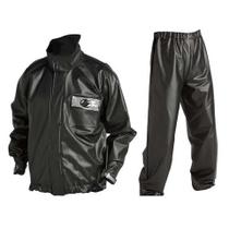 Conjunto Chuva Alba PVC Europa Preta Unissex Conjunto Chuva Alba PVC Europa Preta Unissex